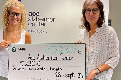 Kern Pharma recauda más de 5000 euros para la Fundación Ace Alzheimer Center Barcelona en la última edición de “Un abrazo para el Alzheimer”